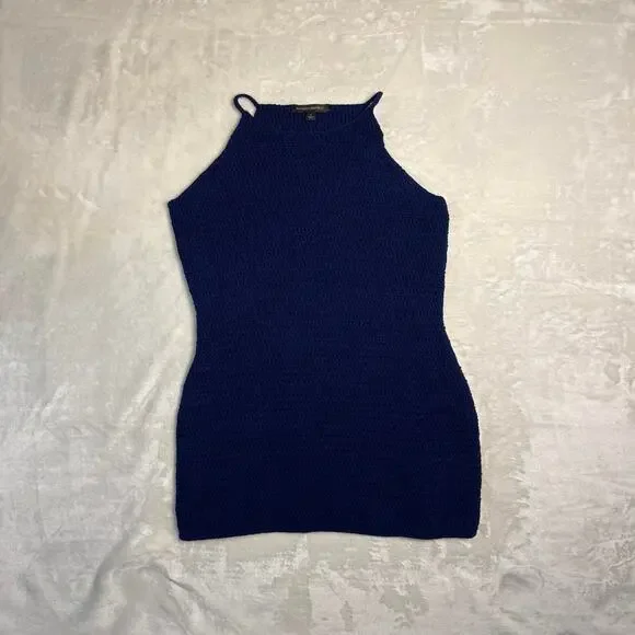 Banana Republic | Dresses | Banana Republic Crochet Mini Dress Size Small  Sleeveless Navy Blue Nautical | Poshmark